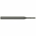 Harvey Tool 5/64 in. Cutter dia. x 0.2340 in. 15/64  x 0.4750 in. Reach Carbide Square End Mill, 4 Flutes 735978